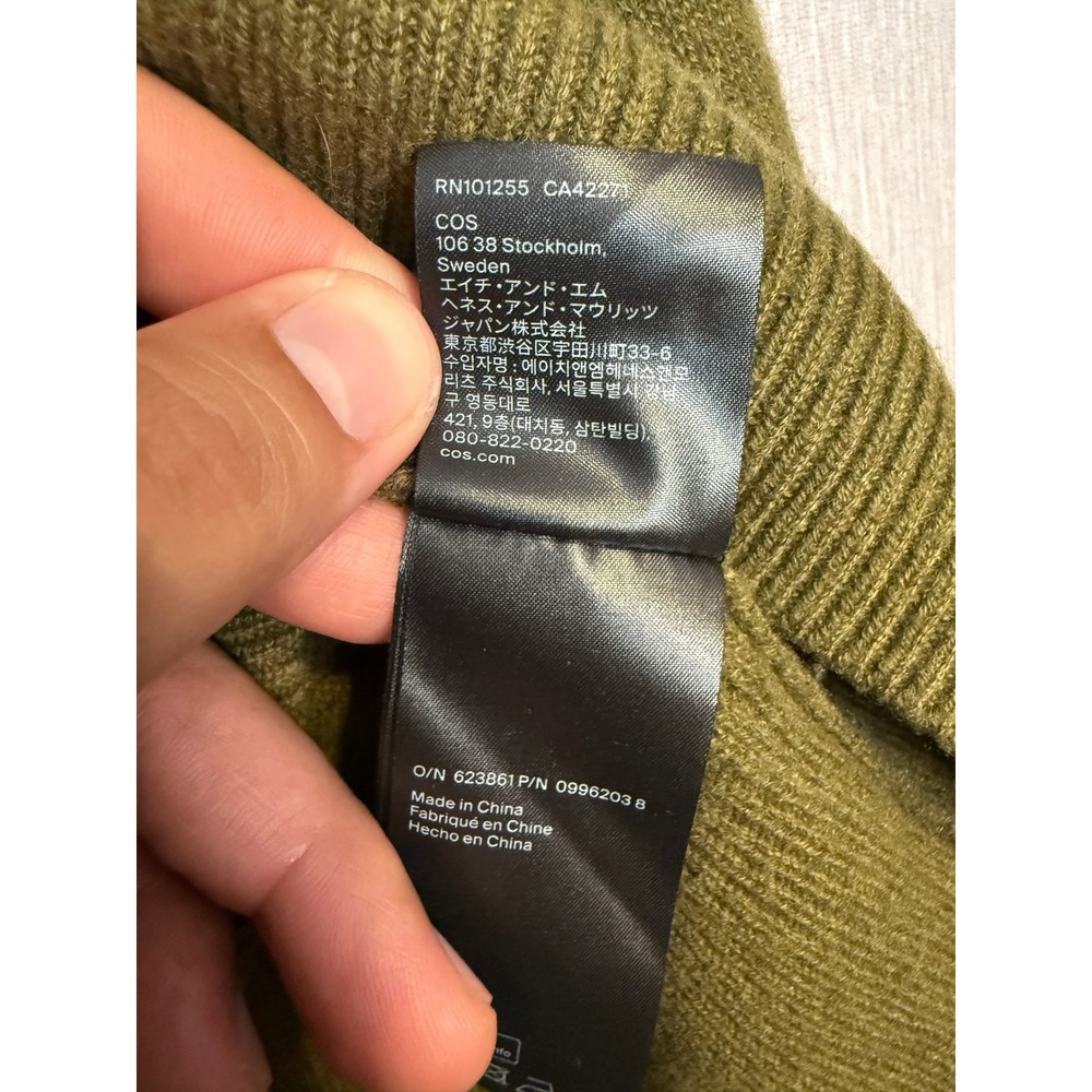 COS Cashmere Sweater Green Size S - Picture 8 of 9